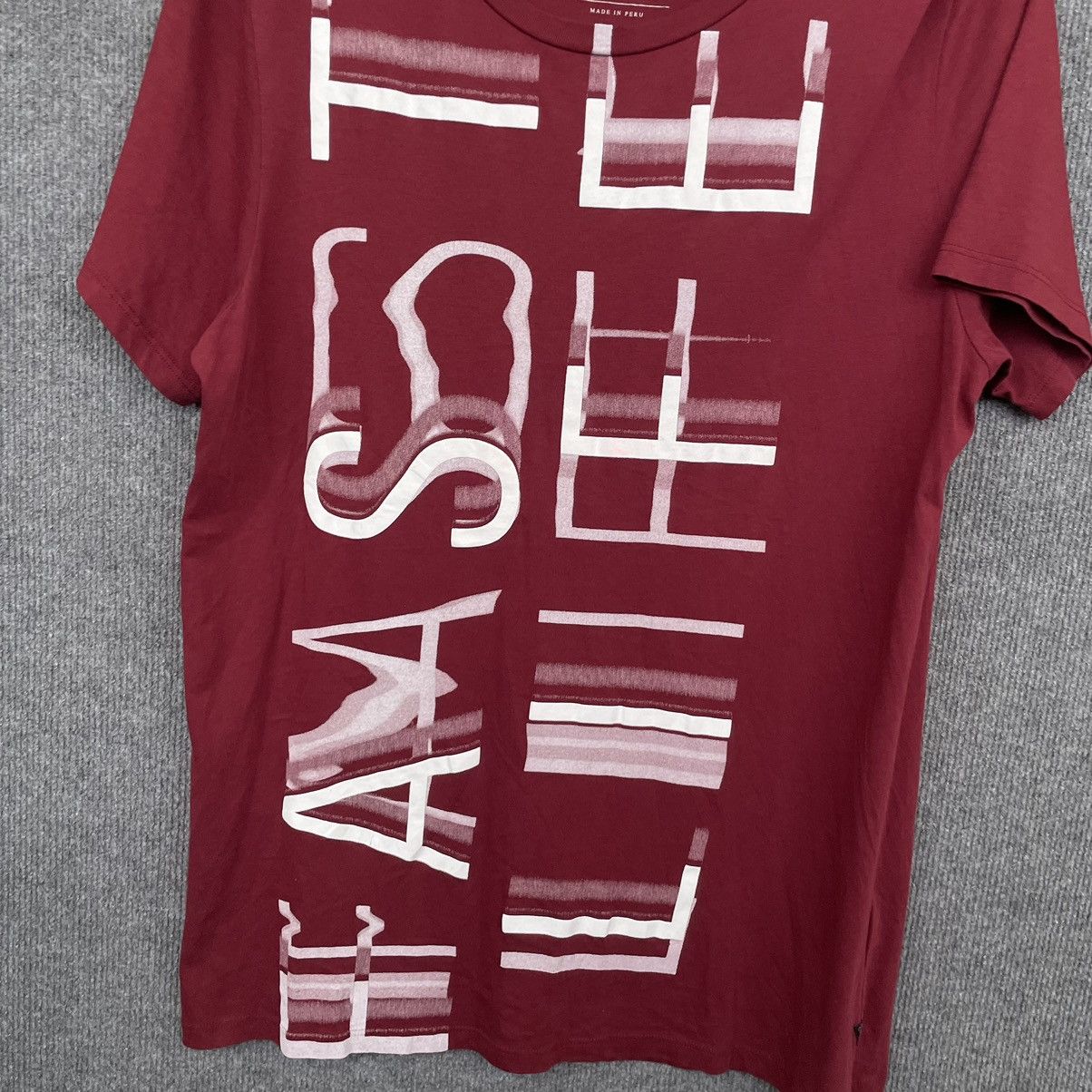 Guess Guess Burgundy T Shirt Size US M / EU 48-50 / 2 - 2 Thumbnail