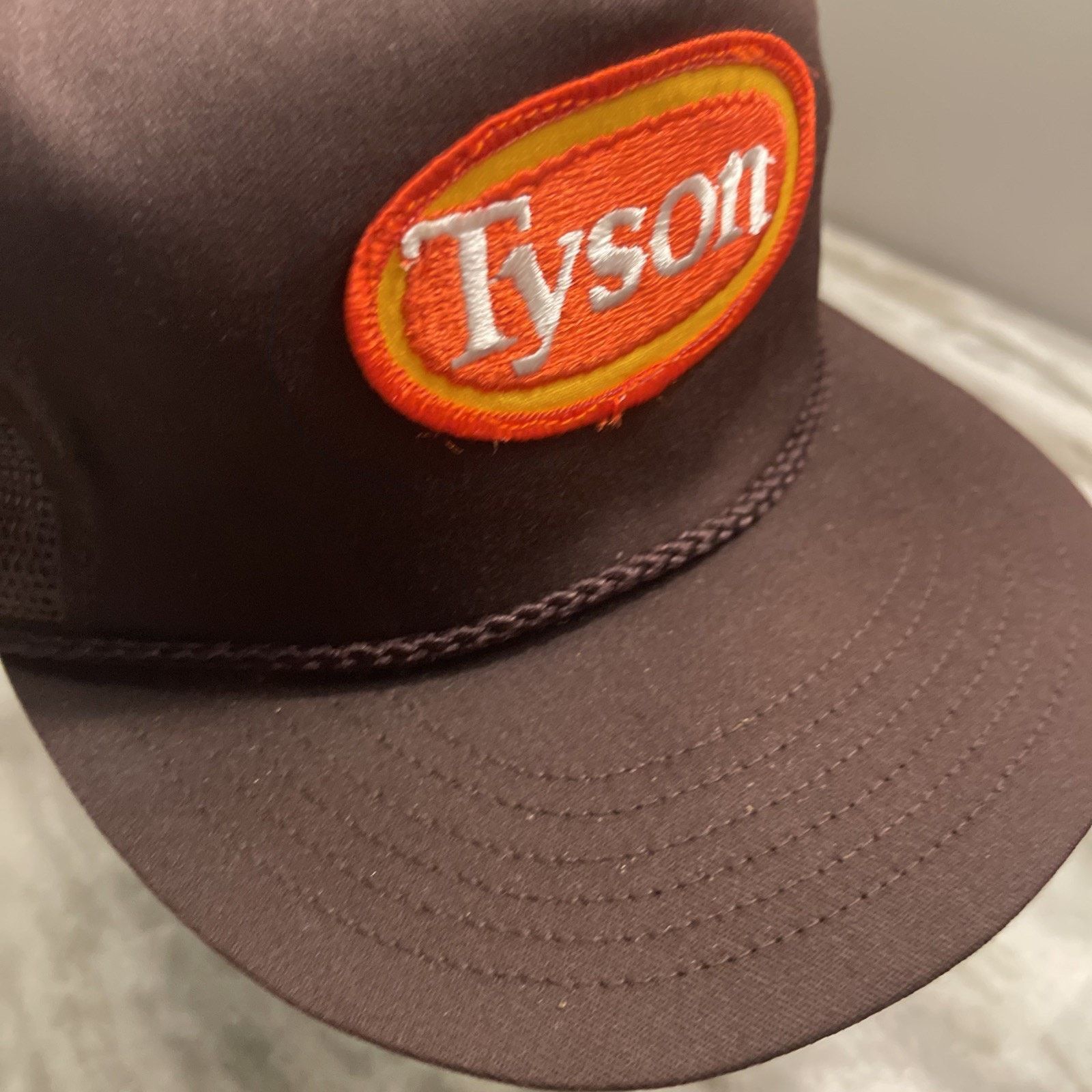Vintage Vtg Trucker Cap Tyson Chicken Snapback High Crown Hat USA Size ONE SIZE - 4 Thumbnail