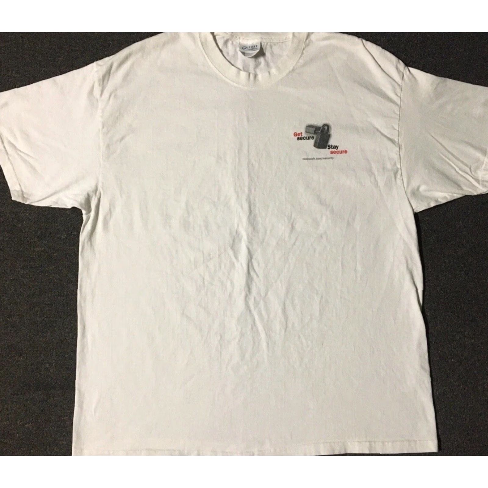 Apple Vtg Microsoft Security Promo Shirt XL Windows Internet Software Apple 90s Y2K Size US XL / EU 56 / 4 - 2 Thumbnail
