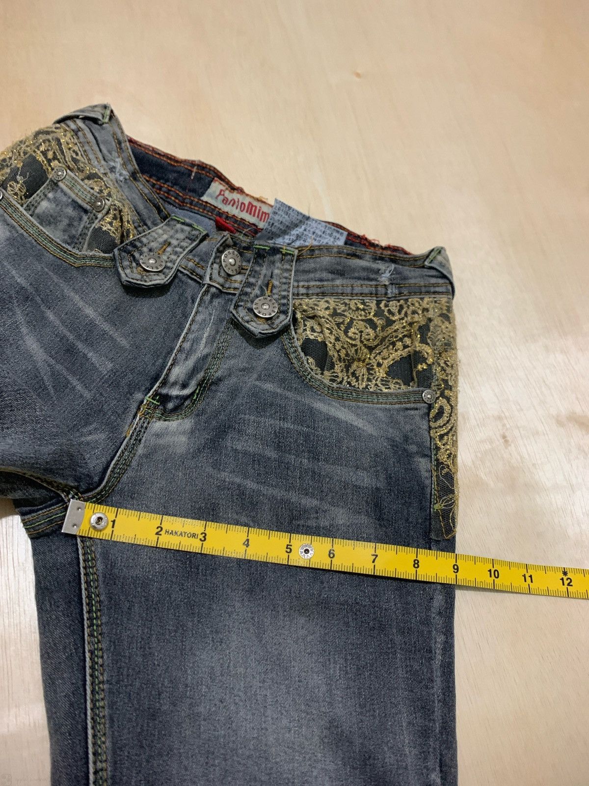 20471120 × Japanese Brand × Vintage Vintage Pantomime Gothic Jeans Size 26" / US 2 / IT 38 - 11 Thumbnail