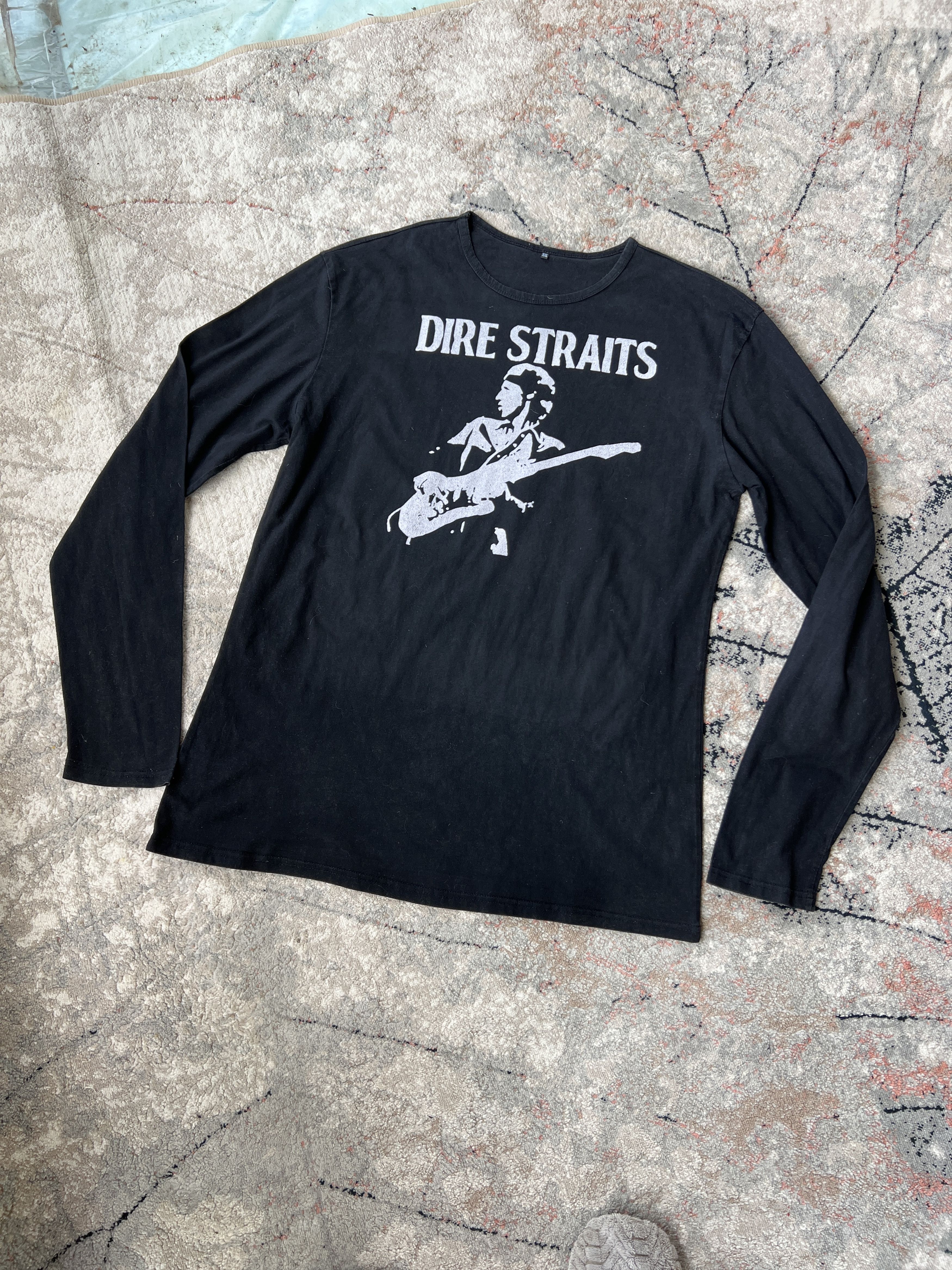 Band Tees Dire Straits Vintage Long Sleeve Size US XL / EU 56 / 4 - 1 Thumbnail