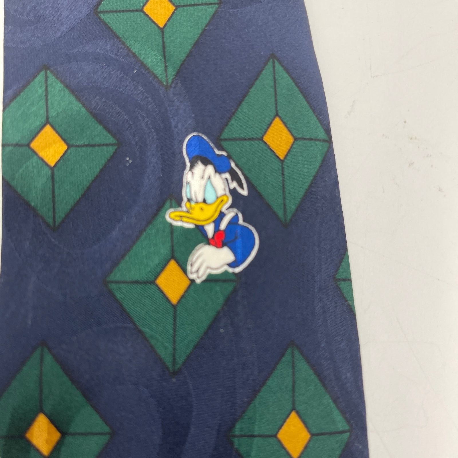 Disney Disney Mickey Inc Silk Tie Vintage 90s Neckwear Navy Blue Size ONE SIZE - 4 Thumbnail
