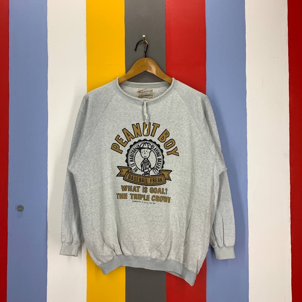 Peanuts Vintage PEANUT BOY by OFFICE TWO ONE Sweatshirt #2421-13 Size US L / EU 52-54 / 3 - 1 Thumbnail