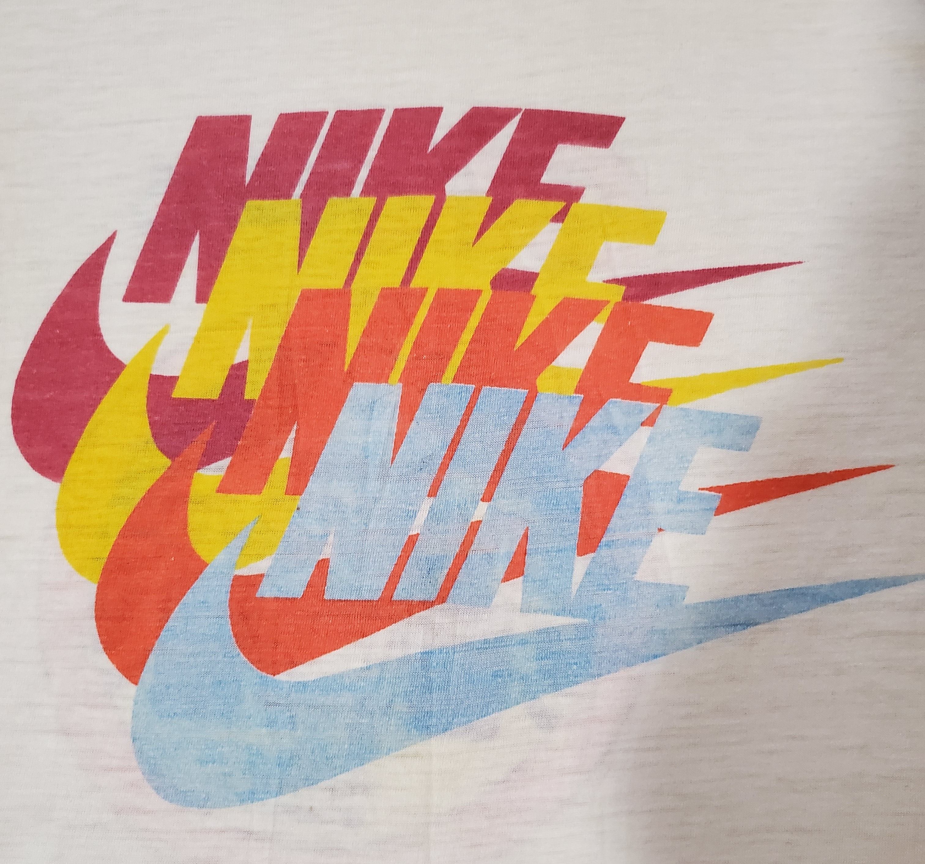 Nike × Vintage Vintage nike quadruple swoosh and cartoons 70s Size US S / EU 44-46 / 1 - 2 Thumbnail