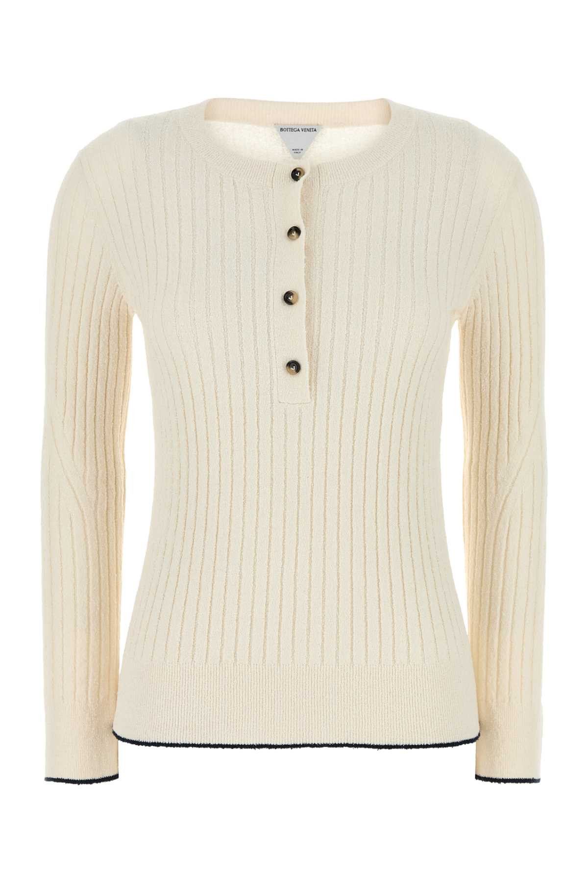 Bottega Veneta Ivory Boucle Top Size L / US 10 / IT 46 - 1 Thumbnail