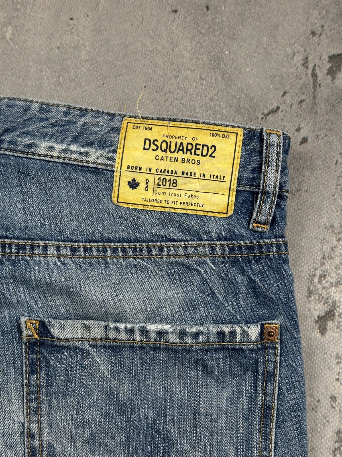 Dsquared2 Dsquared2 Cool Guy Distressed Plaid Patch Jeans Archive Y2K Size US 34 / EU 50 - 8 Thumbnail