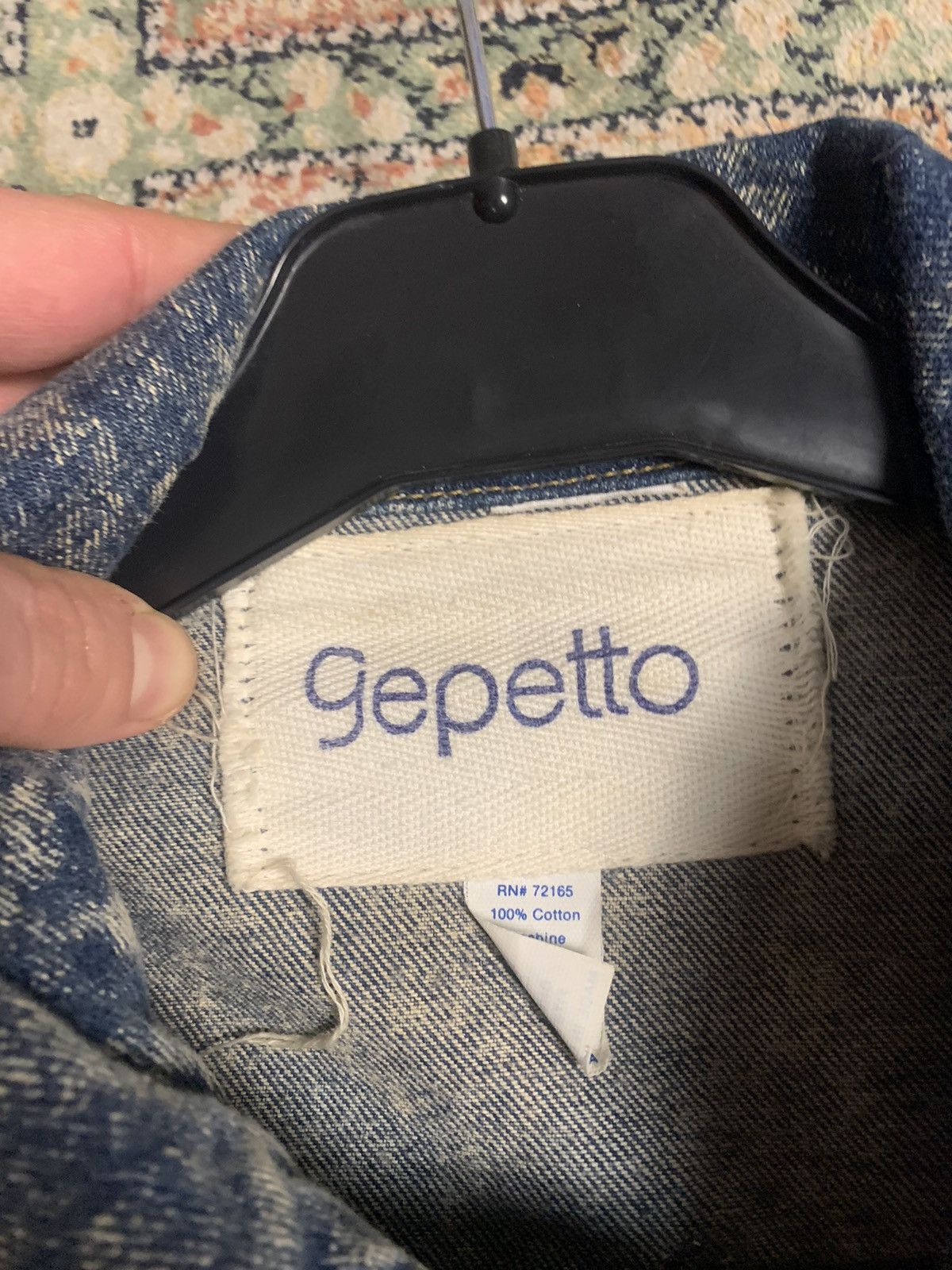 Other × Vintage Vintage “Hand Made” Denim Jeans Gepetto “Miami” jacket Size US M / EU 48-50 / 2 - 17 Thumbnail