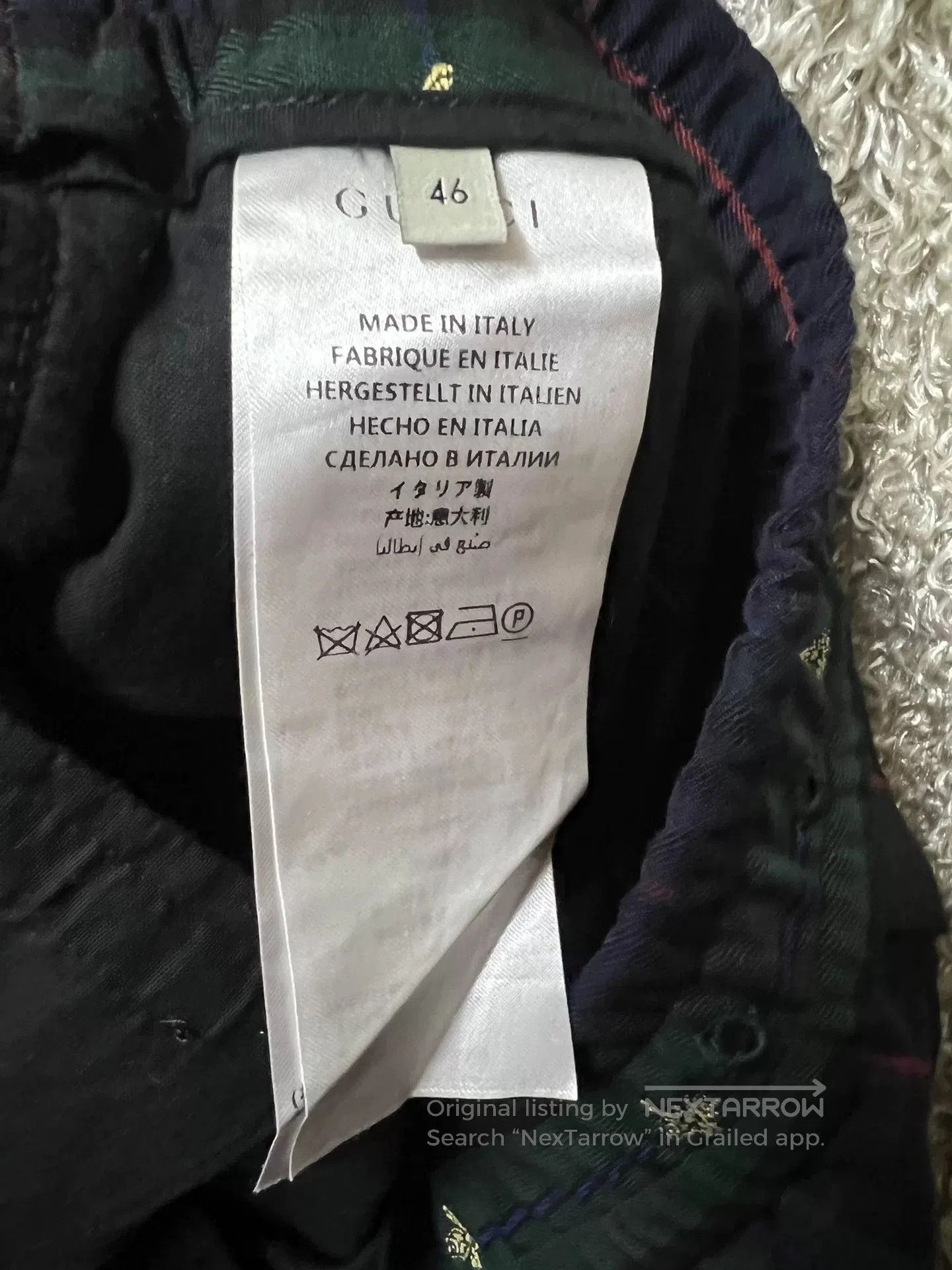 Gucci Gucci Men's Bee Wool Casual Cropped Pants. Size US 30 / EU 46 - 9 Thumbnail