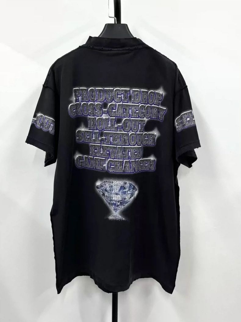 Balenciaga Balenciaga SNBN monogram print crewneck short sleeve T-shi Size US S / EU 44-46 / 1 - 3 Thumbnail