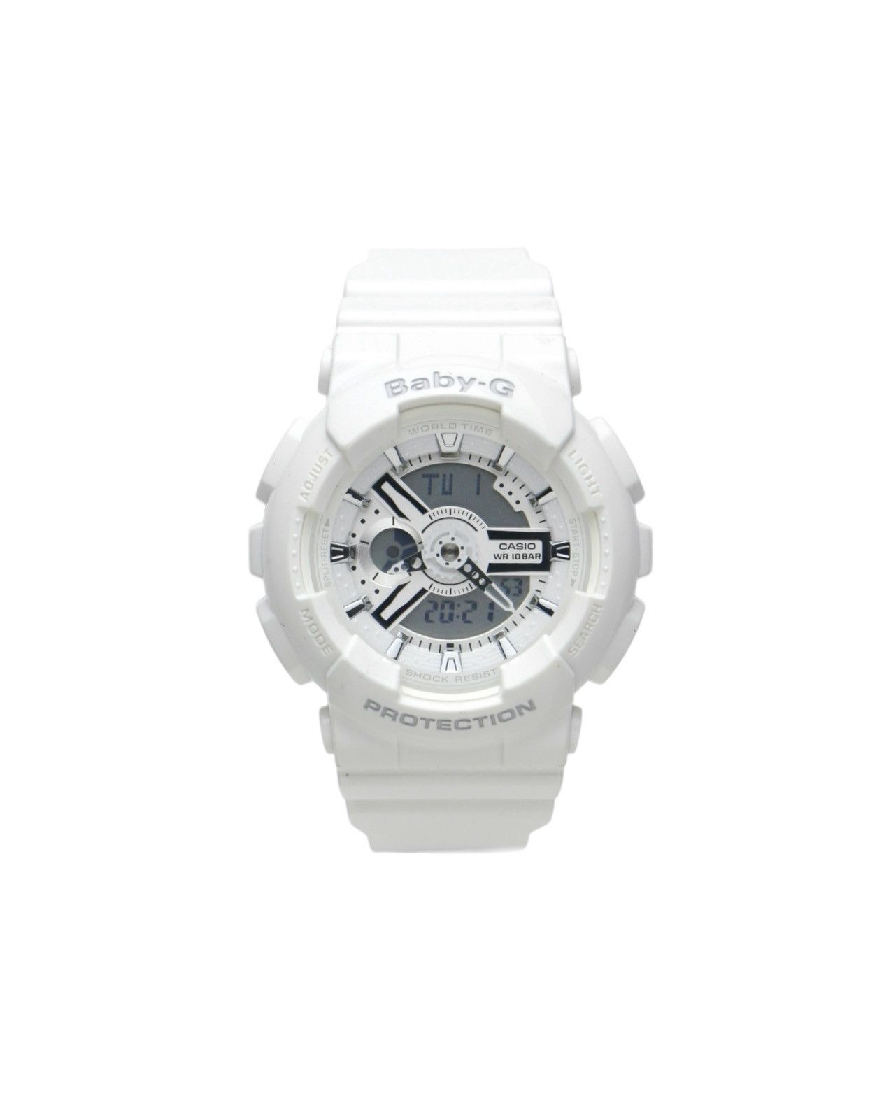 2010S CASIO BABY-G WHITE HYBRID WATCH