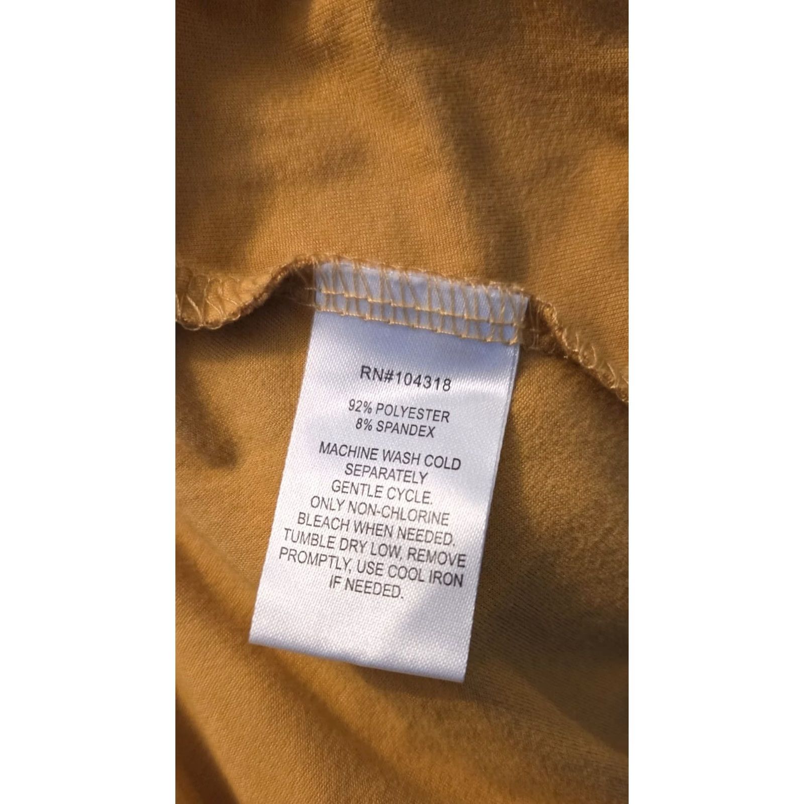 Vintage Derek Heart Mustard Gold Wrap Dress 3X Tortoiseshell Buttons Yellow Women Size XXL / US 16-18 / IT 52-54 - 5 Thumbnail