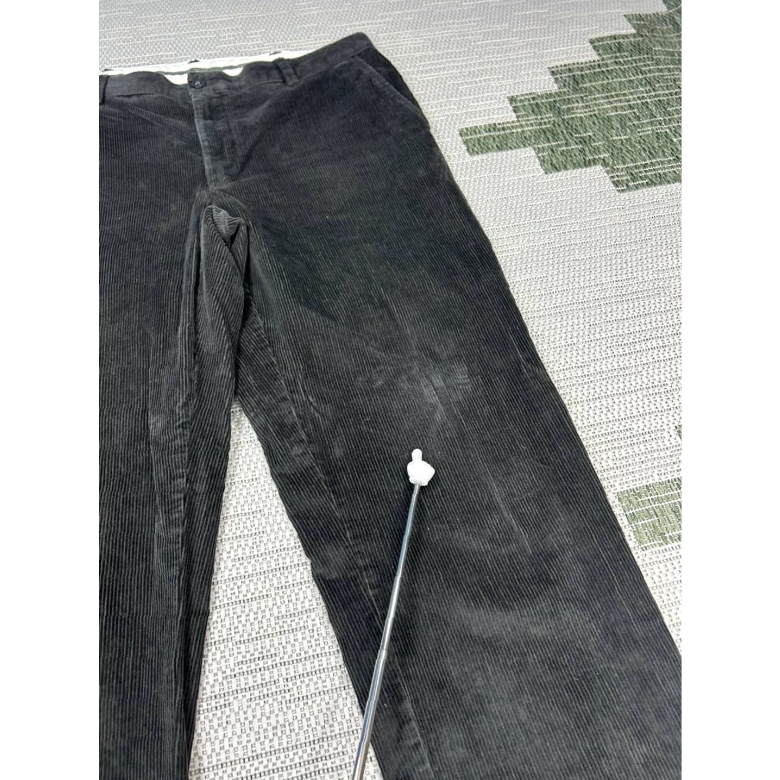 Vintage L.L.Bean Pants Mens 36 Dark Gray Cotton Corduroy Classic Fit 36x33 Dark Gray Corduroy Casual Pants Mens Regular Waist 36 Vintage Size US 36 / EU 52 - 2 Thumbnail