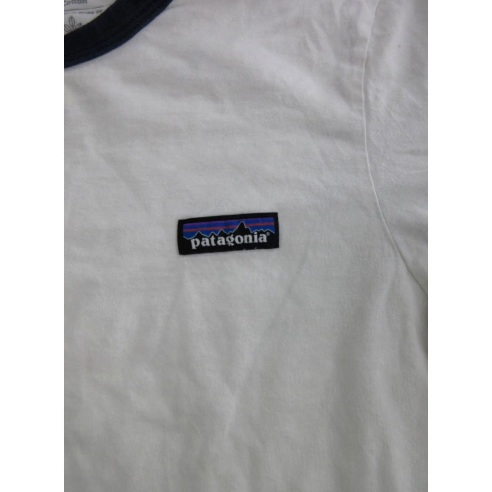 Patagonia Patagonia Shirt Mens Medium White Short Sleeve Crew Neck Ringer Tee Organic Cotton Jersey Casual Size US M / EU 48-50 / 2 - 3 Thumbnail