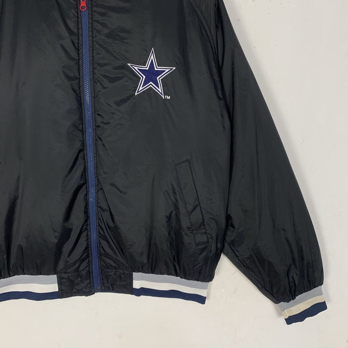 Jerzees vintage Jerzees Dallas Cowboys NFL reversible bomber jacket Size US L / EU 52-54 / 3 - 14 Thumbnail