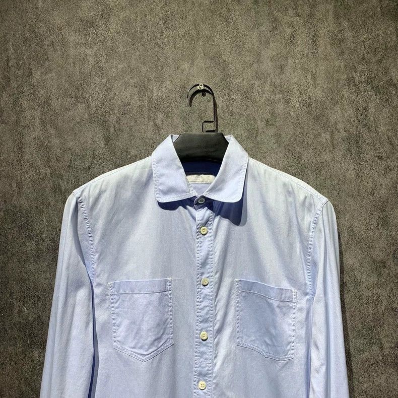 Prada Prada Size 41 Light-colored simple shirt 2501-Nextarrow Size US XXS / EU 40 - 6 Thumbnail