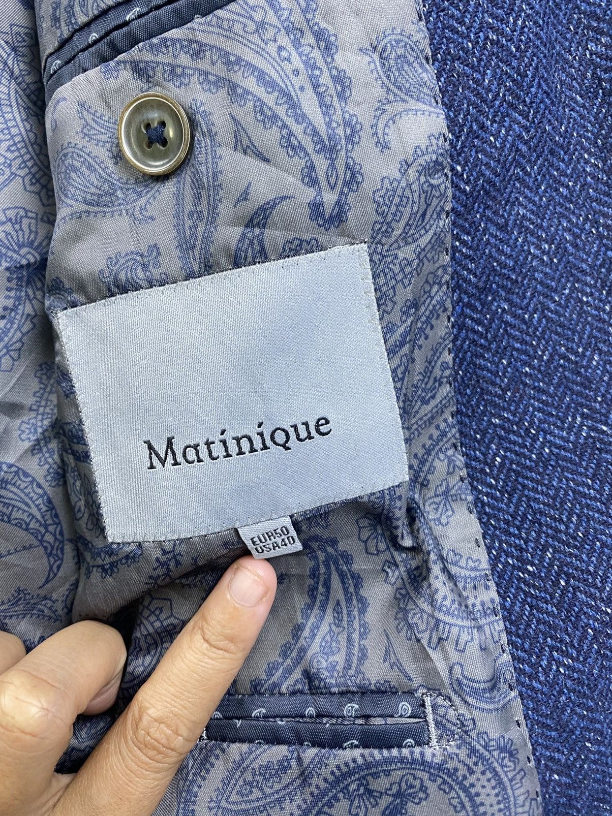 Designer × Matinique × Vintage Vintage Matinique Luxury Designer 2 Button Blazer Size US M / EU 48-50 / 2 - 10 Thumbnail