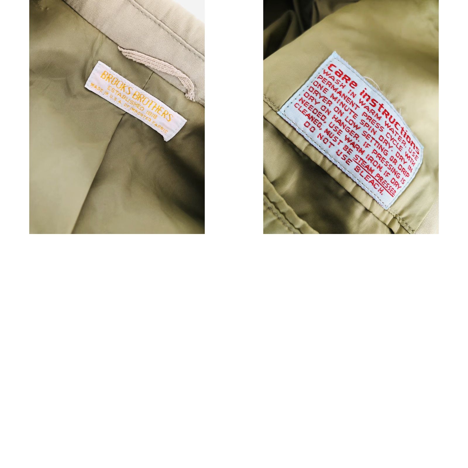 Brooks Brothers BROOKS BROTHERS / VINTAGE Mens 40 Short Blazer SportCoat Jacket Made in USA Beige 27.5" 21.5" 20" Pit to Pit Mens Size US 40 / EU 56 - 8 Thumbnail
