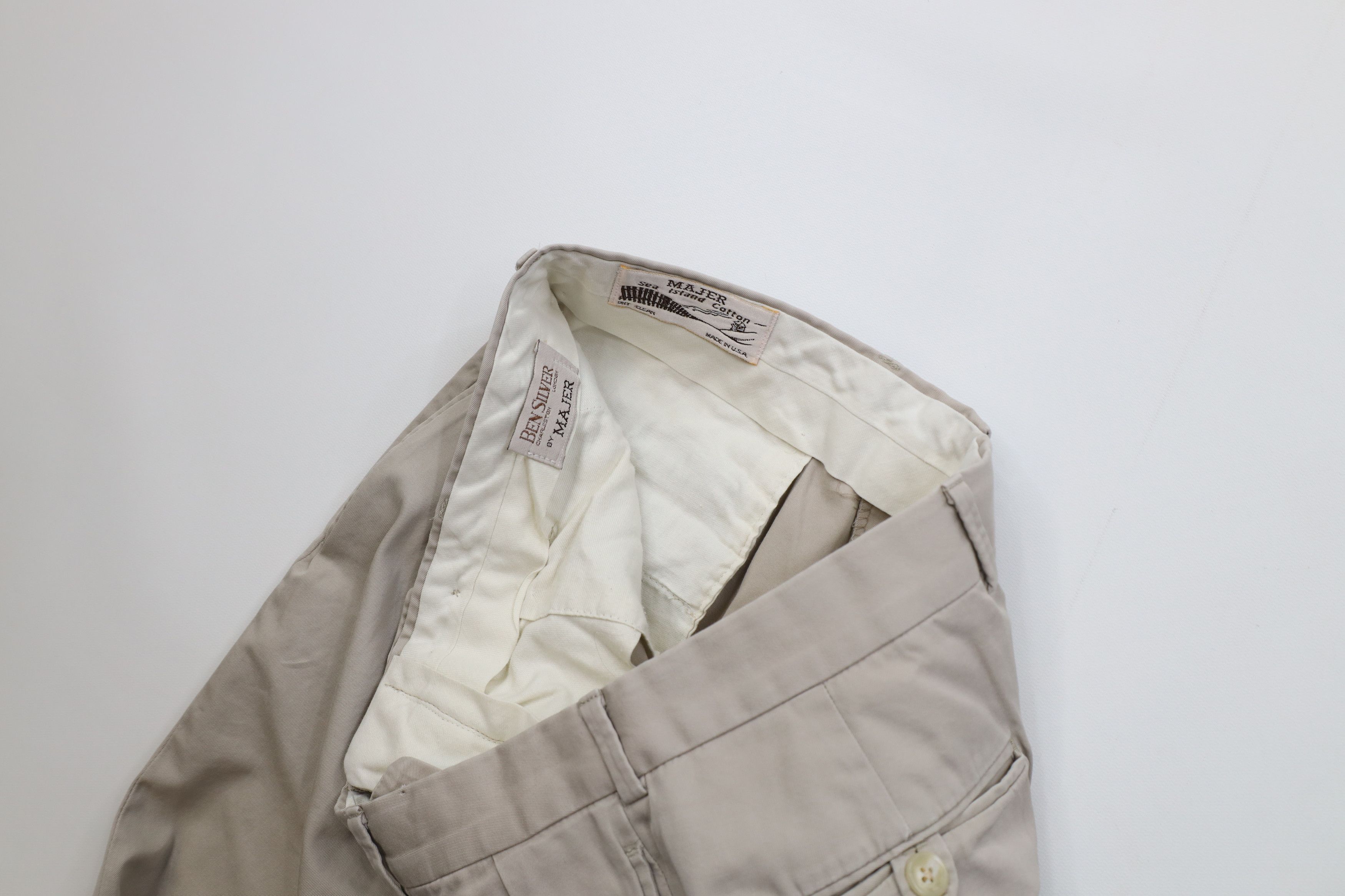 Vintage Vintage 70s Streetwear Sea Island Cotton Chino Pants USA Size US 32 / EU 48 - 10 Thumbnail