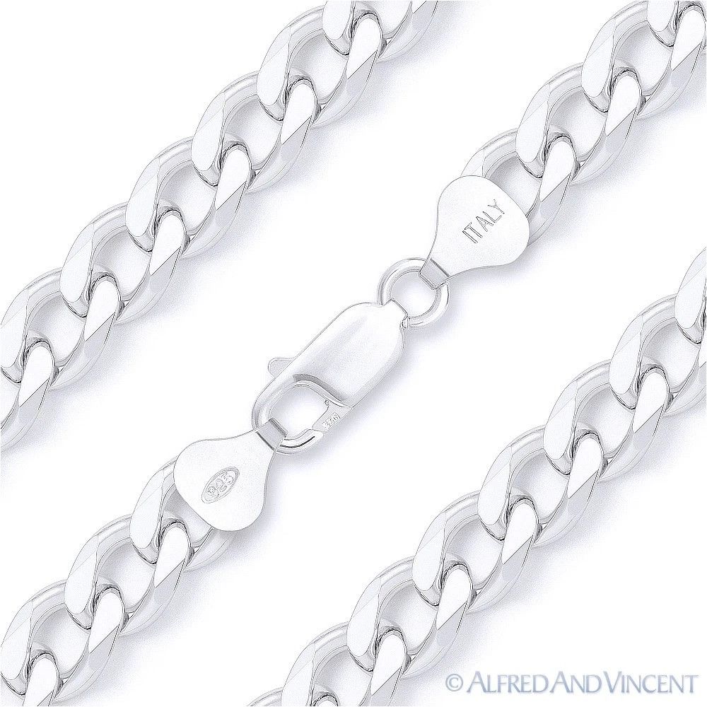 Other 7.5mm Cuban / Curb Link Italian Chain Bracelet Size ONE SIZE - 1 Thumbnail
