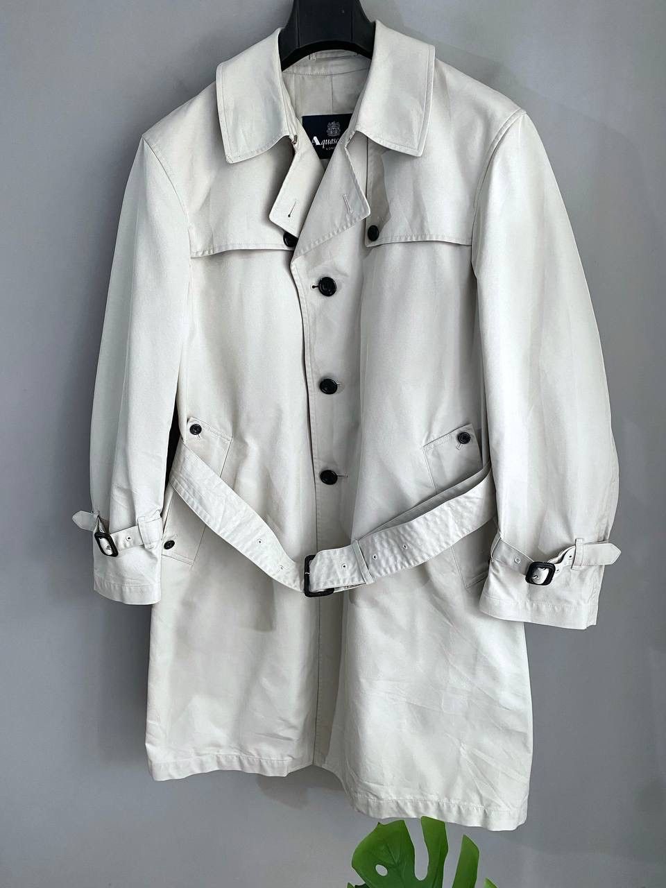 Aquascutum Aquascutum London Men's Grey Light Trench Coat, Size M Size US M / EU 48-50 / 2 - 2 Thumbnail