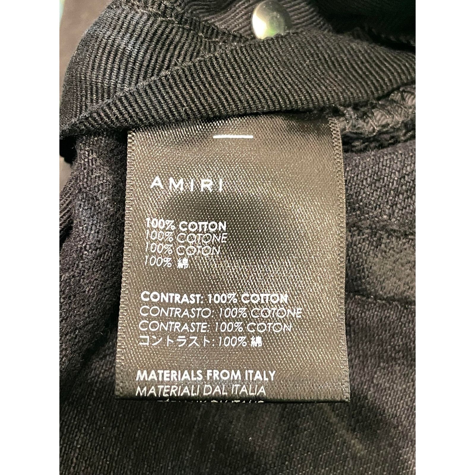 Amiri Amiri Palm Tree Black Jean Shorts Size US 28 / EU 44 - 4 Thumbnail