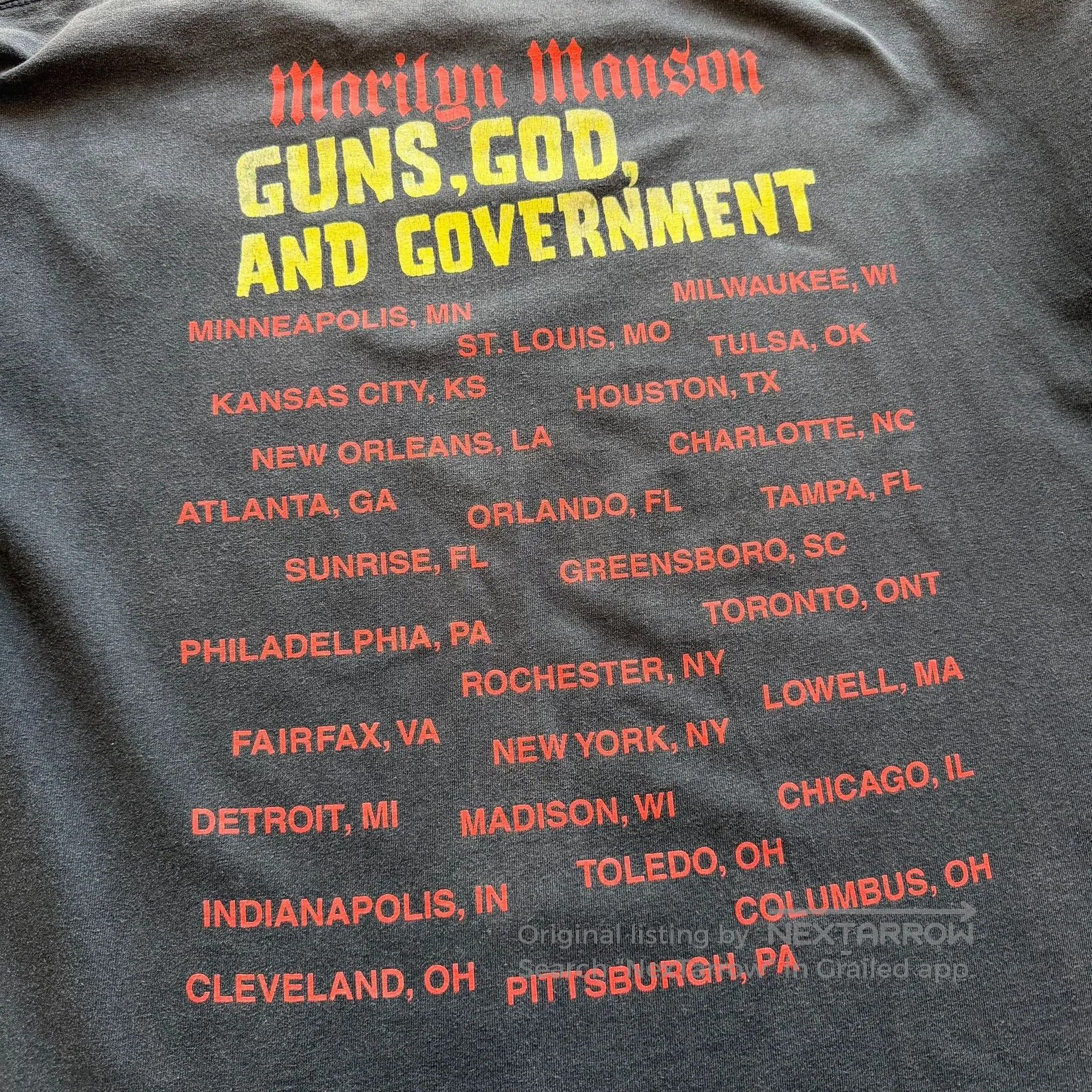 Vintage Vintage Marilyn Manson 00s Tee. Size US L / EU 52-54 / 3 - 5 Thumbnail