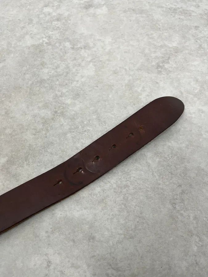 Dolce & Gabbana AW2004 Dolce & Gabbana Futuristic Buckle Brown Leather Belt Size ONE SIZE - 6 Thumbnail