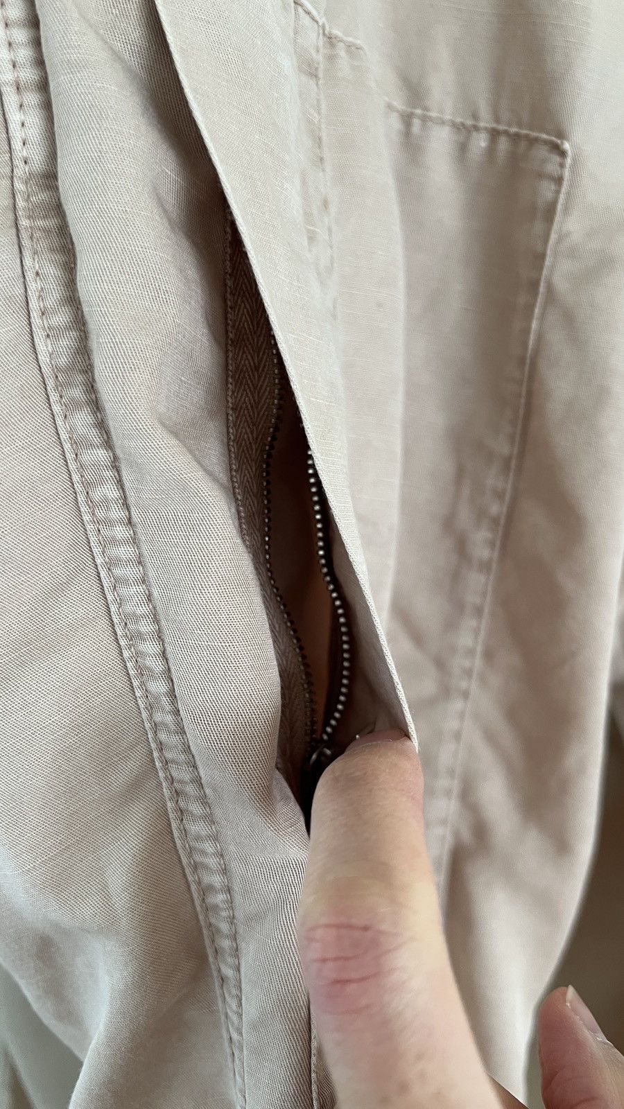 Brunello Cucinelli Brunello Cucinelli Linen Cotton Cargo Utility Pants Trousers Size US 30 / EU 46 - 7 Thumbnail