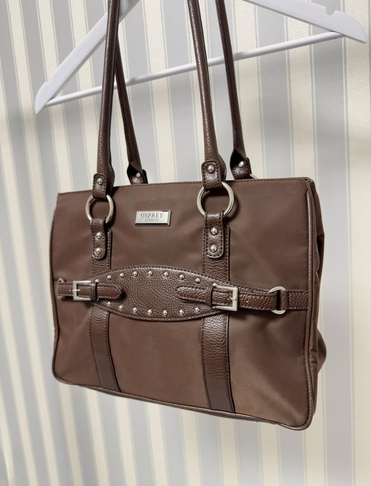 Osprey Brown nylon bag with leather inserts osprey london Size ONE SIZE - 2 Thumbnail