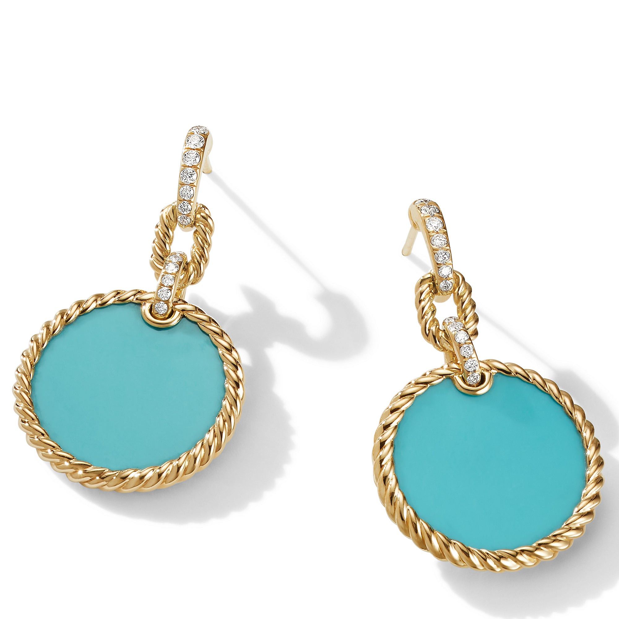 David Yurman o1w1db10526 E17049D/Size 9/ Drop Earrings in Golden Size ONE SIZE - 4 Thumbnail