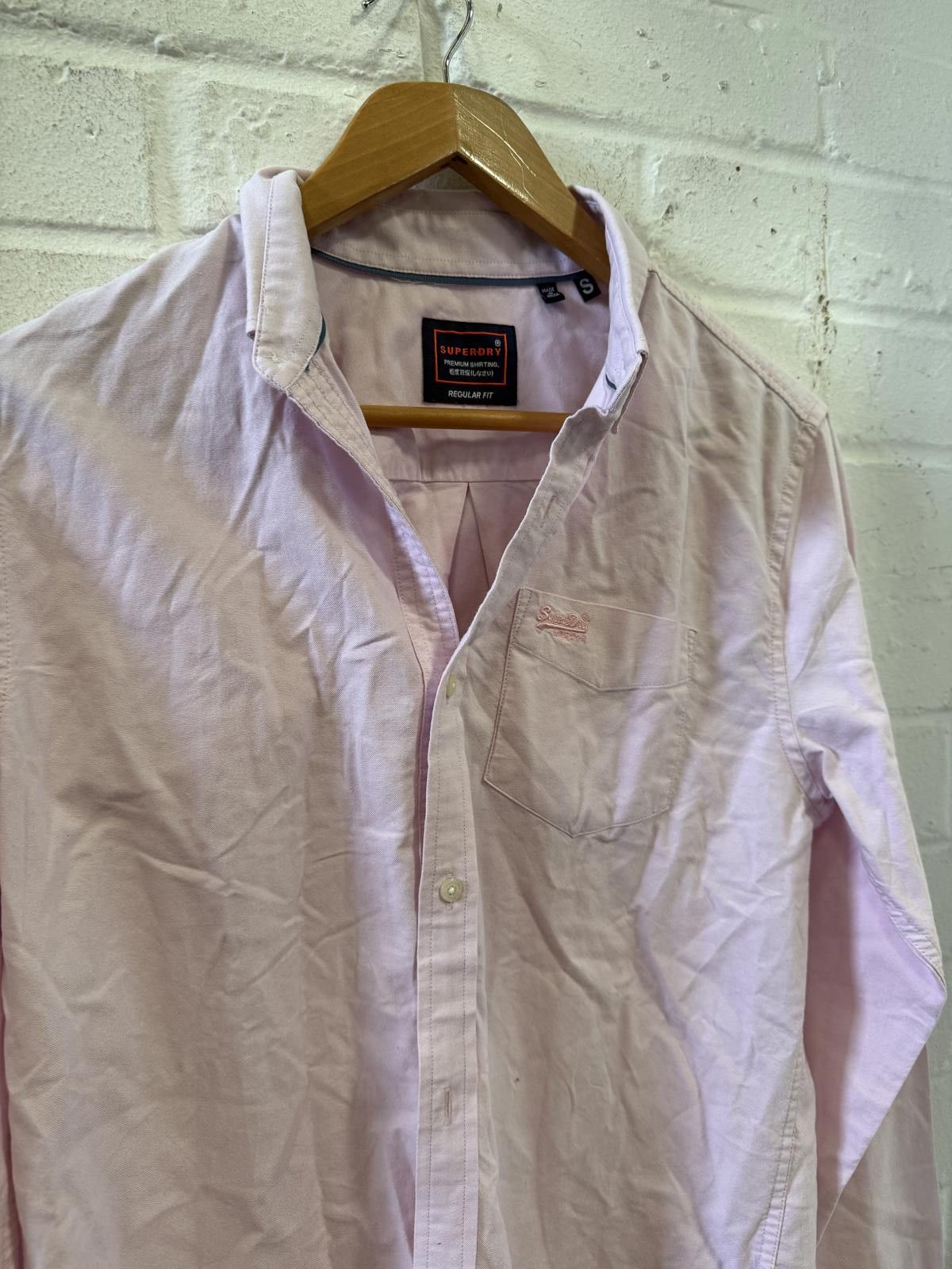 Superdry Superdry Long Sleeve Shirt - Light Pink Size US S / EU 44-46 / 1 - 2 Thumbnail