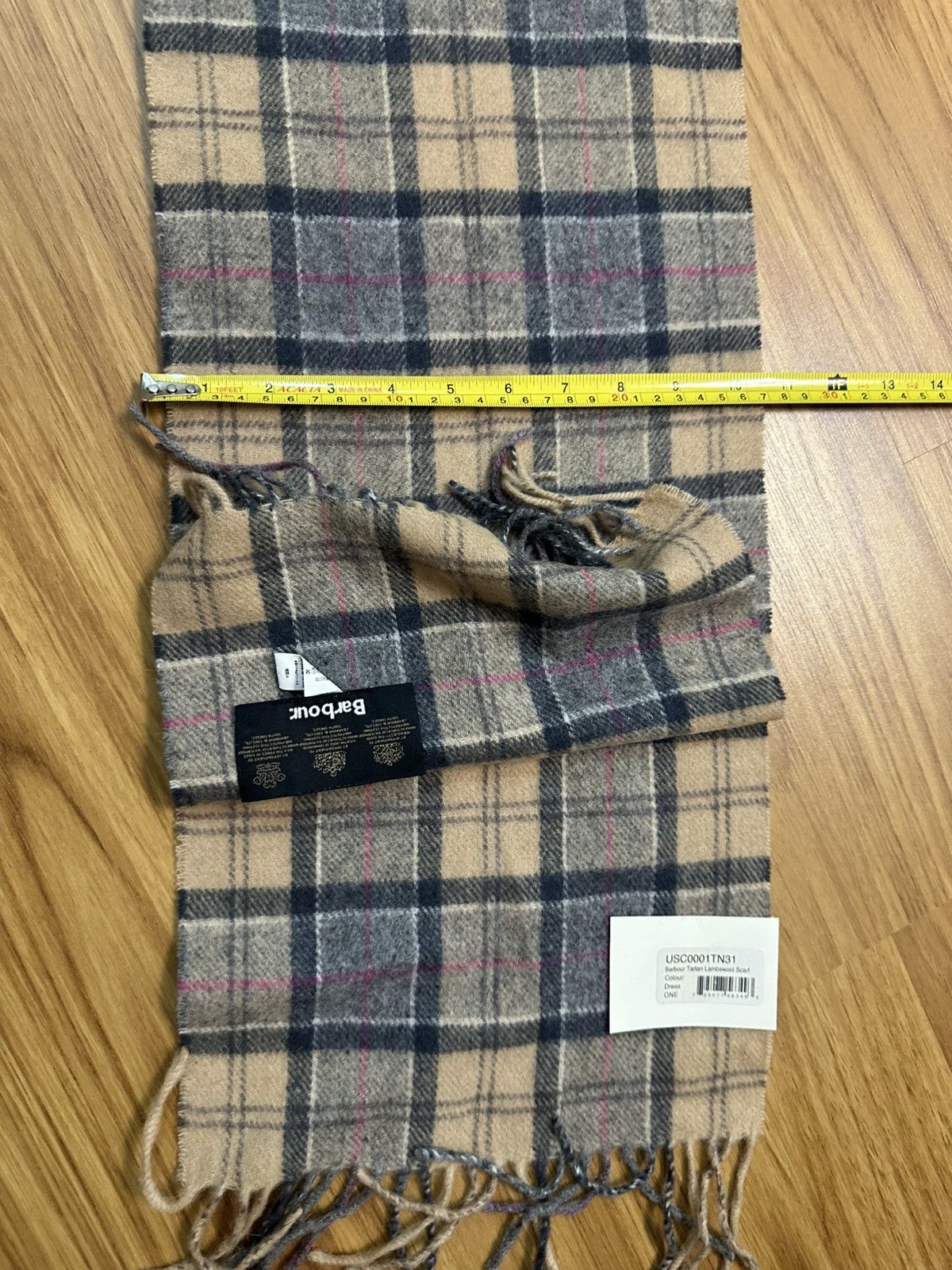 Barbour NWT Barbour Tartan Lambwool Scarf Size ONE SIZE - 10 Thumbnail