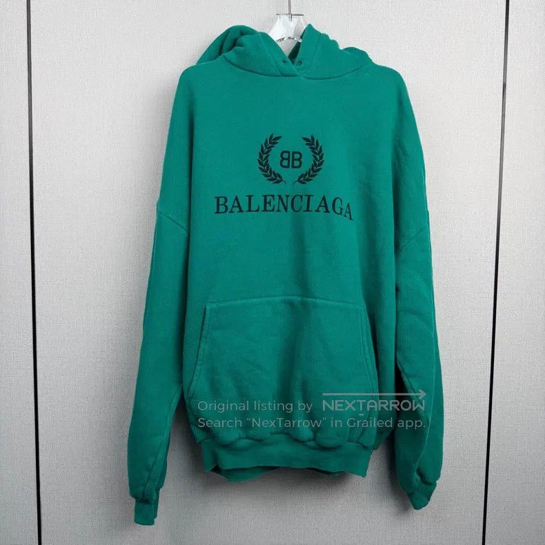 Balenciaga Balenciaga Khaki Wheat Hoodie Size US S / EU 44-46 / 1 - 1 Thumbnail