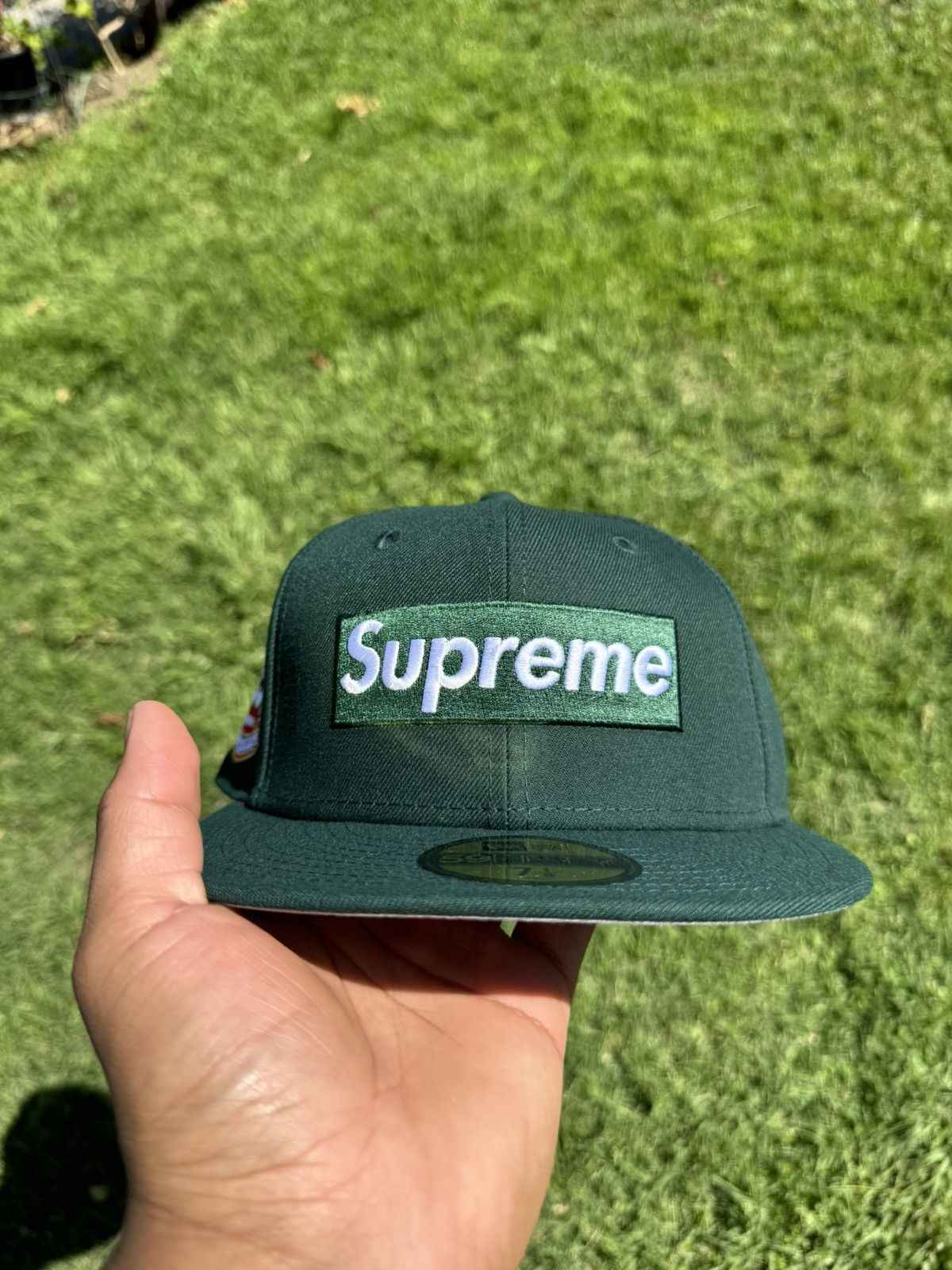 New Era × Supreme Supreme Shop Box Logo Green (Size 7 3/8) Size ONE SIZE - 1 Thumbnail