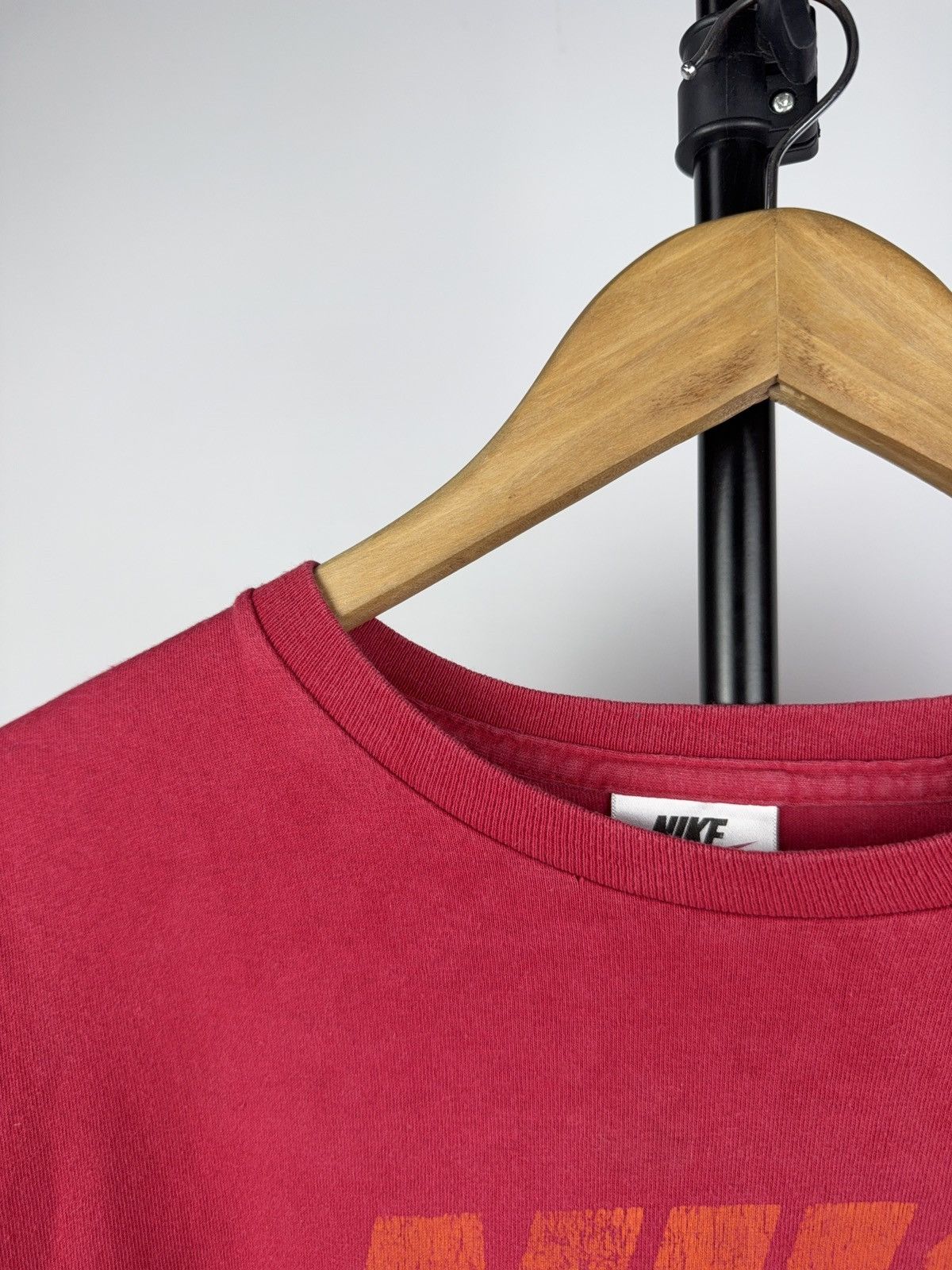 Nike × Nike ACG × Vintage Vintage Nike Red Faded T-Shirt Made in USA 90s Style Size US XL / EU 56 / 4 - 7 Thumbnail