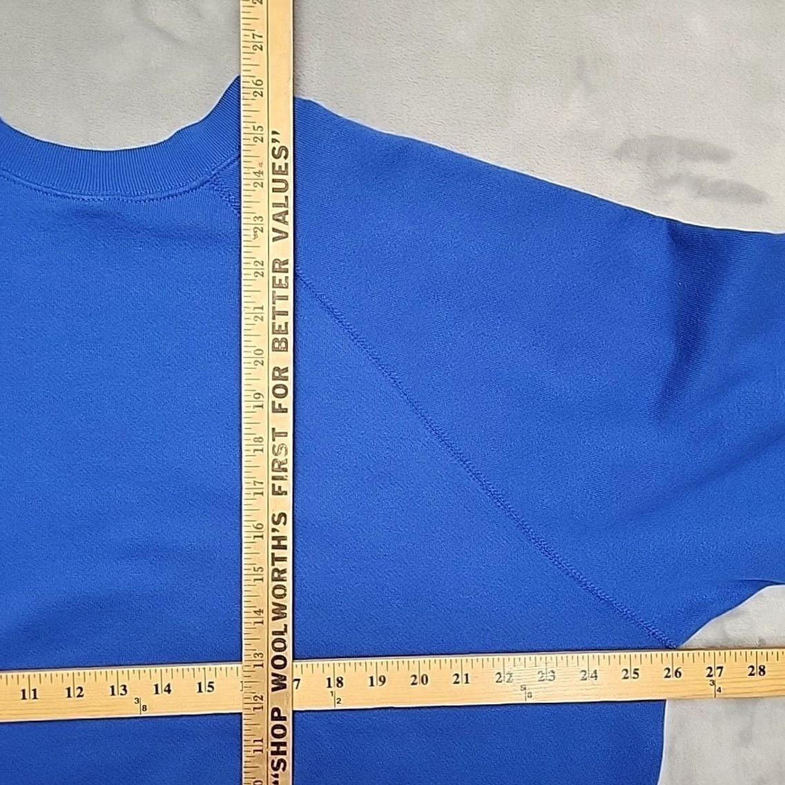 McGregor VTG MacGregor Sweatshirt Women 2XL Blue Crewneck Pullover Cotton Polyester Fleece Solid 80s 70s Made in USA Womens Size XXL / US 16-18 / IT 52-54 - 8 Thumbnail