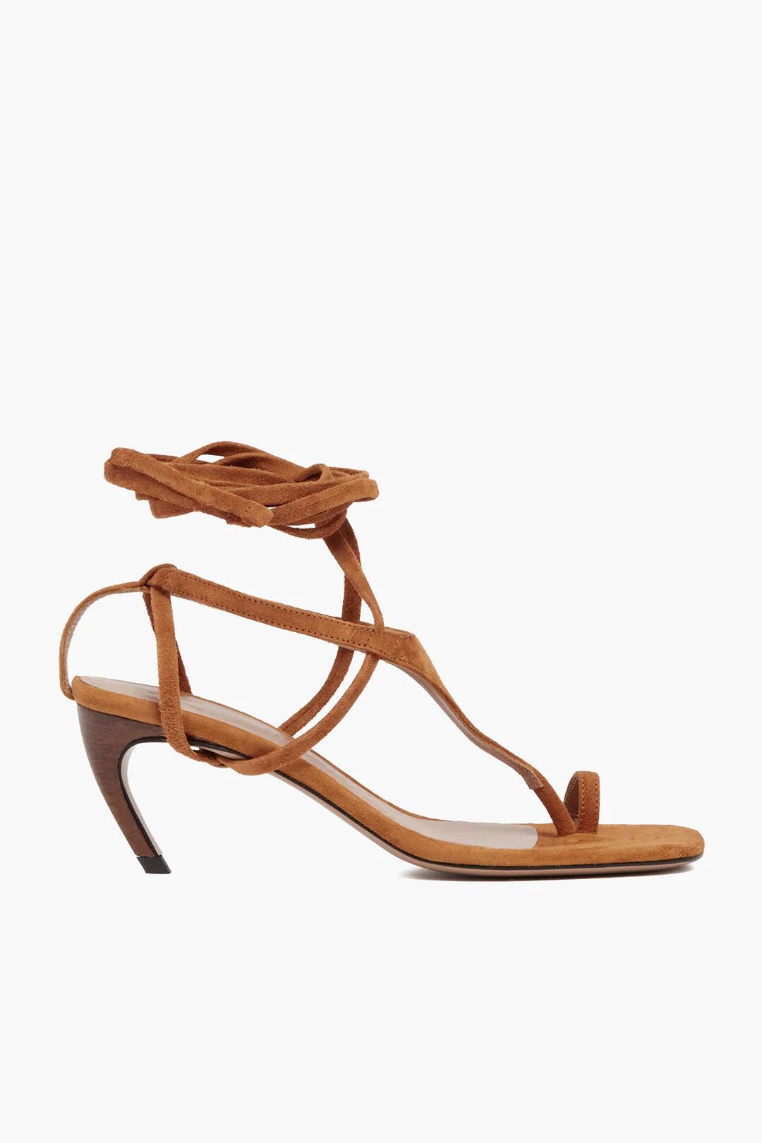 The Attico og1mm0426 Suede Thong Sandals in Orange Size US 8.5 / IT 38.5 - 1 Thumbnail