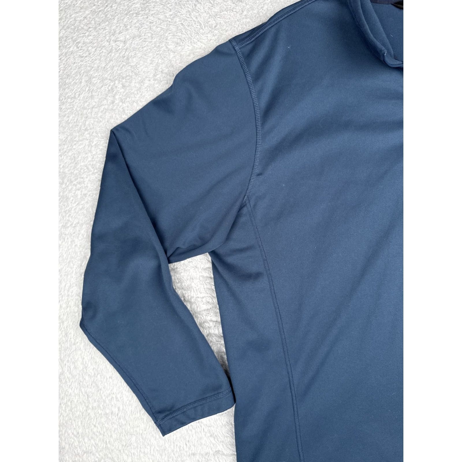 The North Face The North Face Sweatshirt Men 3XL Blue 1/4 Zip Mock Neck Logo Pullover Polyester Sweatshirt Size US XXL / EU 58 / 5 - 3 Thumbnail