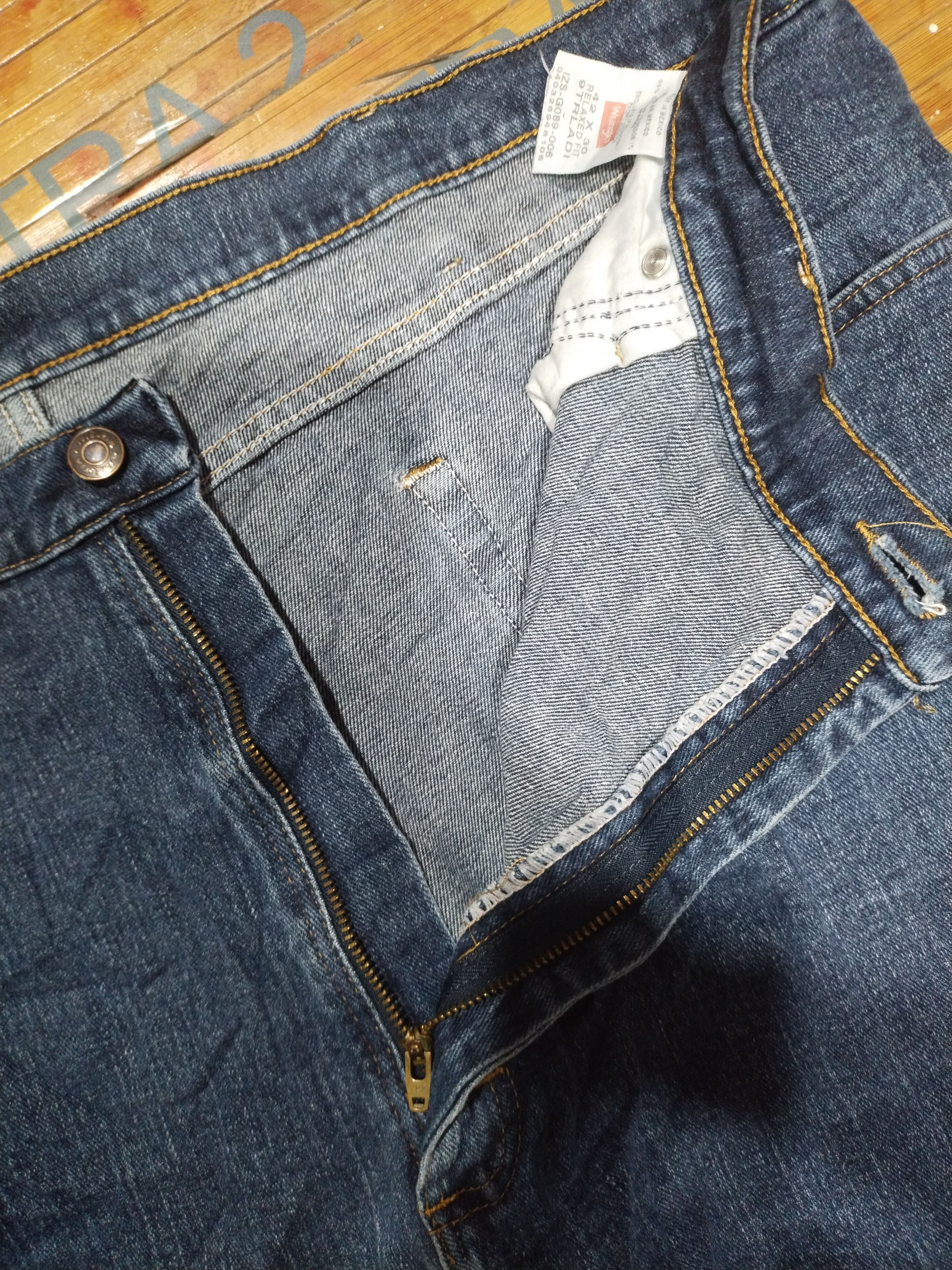 Vintage × Wrangler Jeans Wrangler Sz 42" Size US 42 / EU 58 - 7 Thumbnail