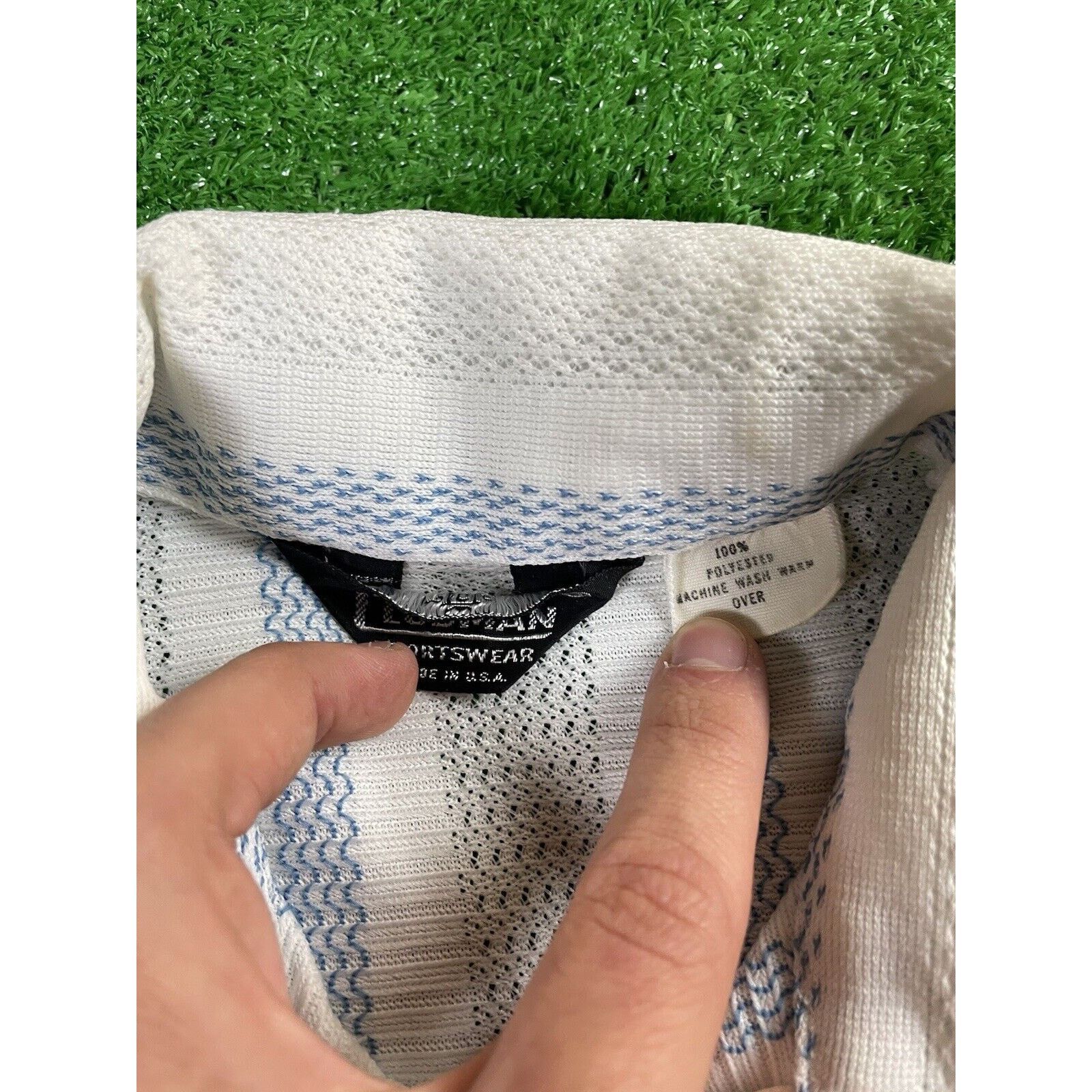 Vintage Vintage 70s Mobster Gangster Italian Medium White Blue Shirt Size US M / EU 48-50 / 2 - 4 Thumbnail
