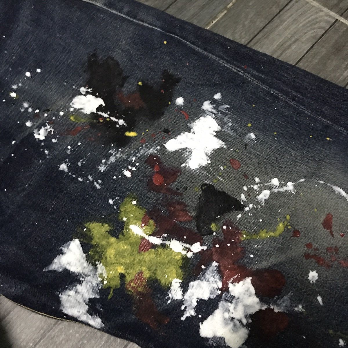 Japanese Brand × Vintage Vintage Gowest selvedge jeans like junya watanabe painter Size US 33 - 4 Thumbnail