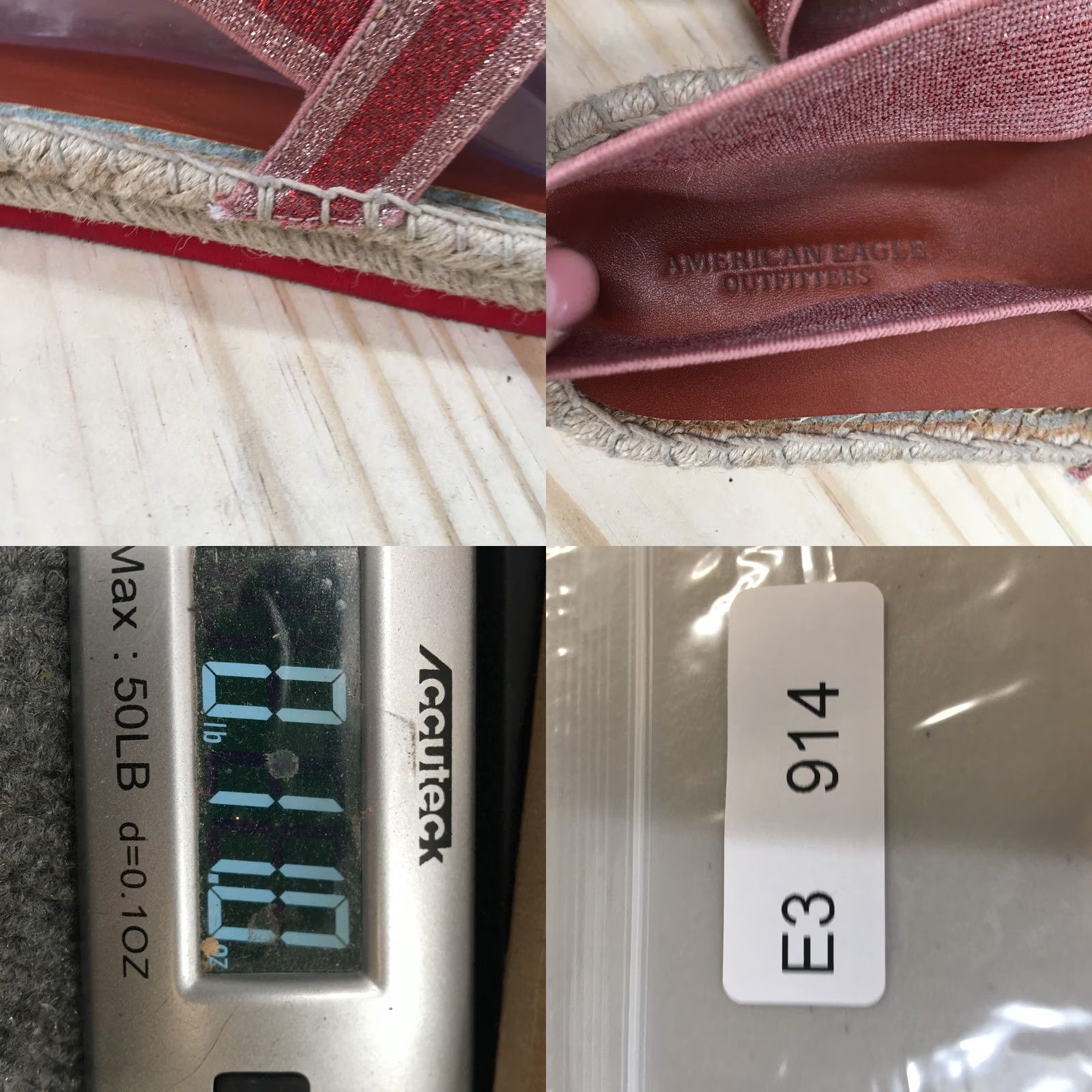 American Eagle Outfitters American Eagle Outfitters Sandals Womens 8 Platform Espadrilles Red Glitter Size US 8 / IT 38 - 9 Thumbnail