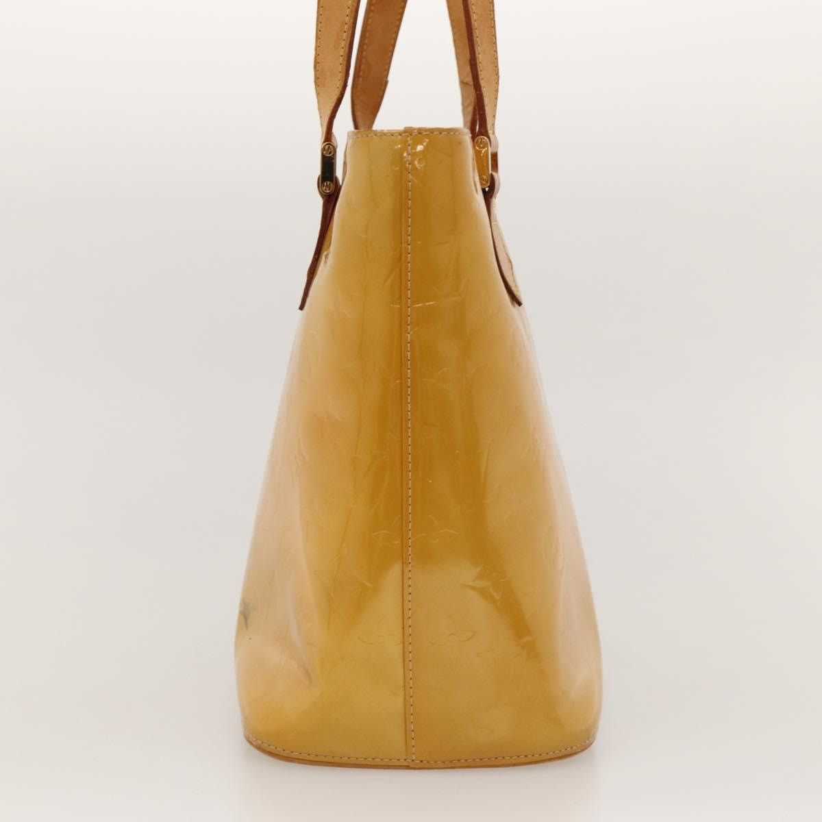 Louis Vuitton LOUIS VUITTON Monogram Vernis Houston Hand Bag Beige M91004 Size ONE SIZE - 4 Thumbnail