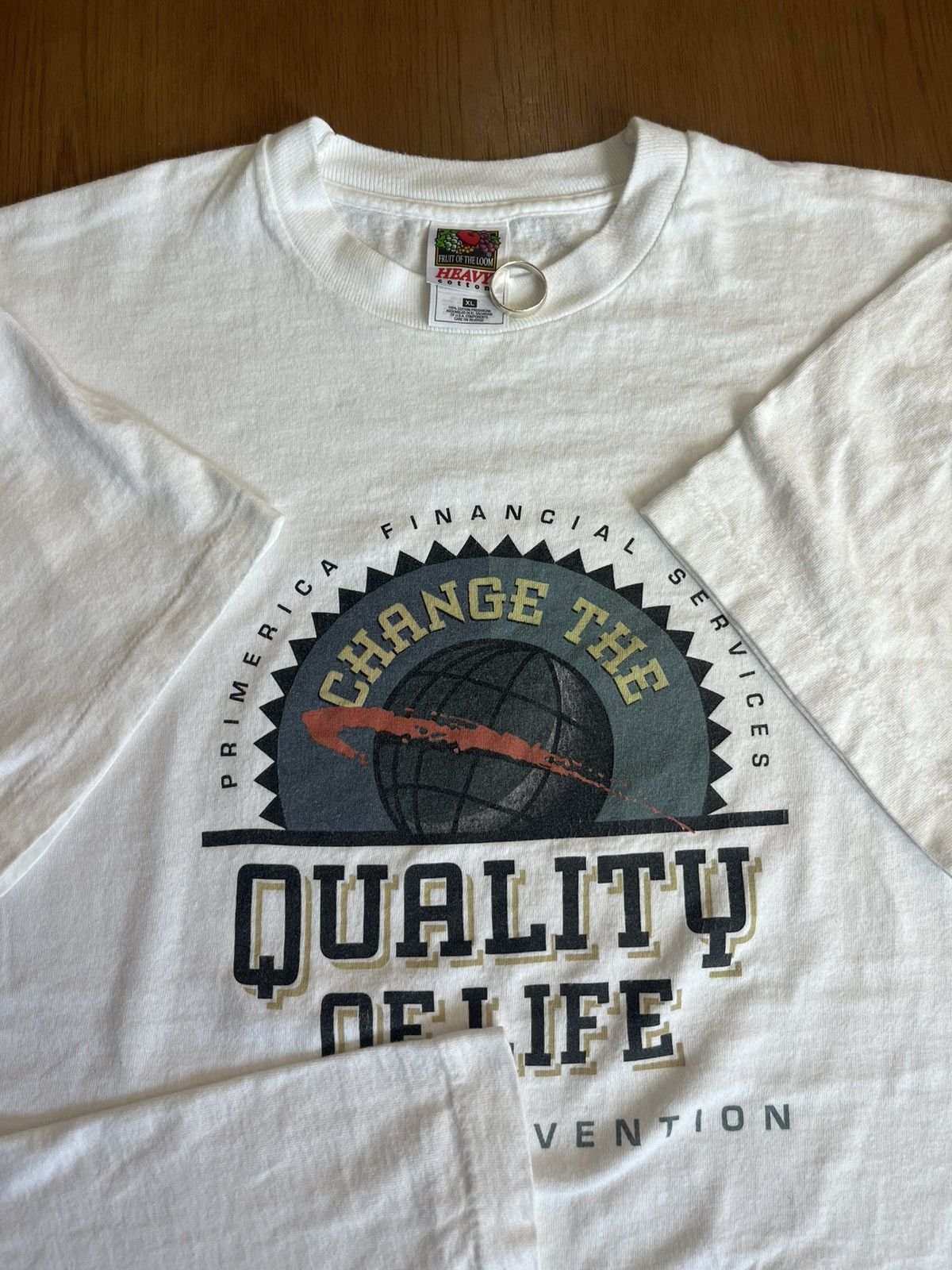 Arts & Science Vtg Change The Quality of lifePrime rica Financial Services Size US XL / EU 56 / 4 - 6 Thumbnail