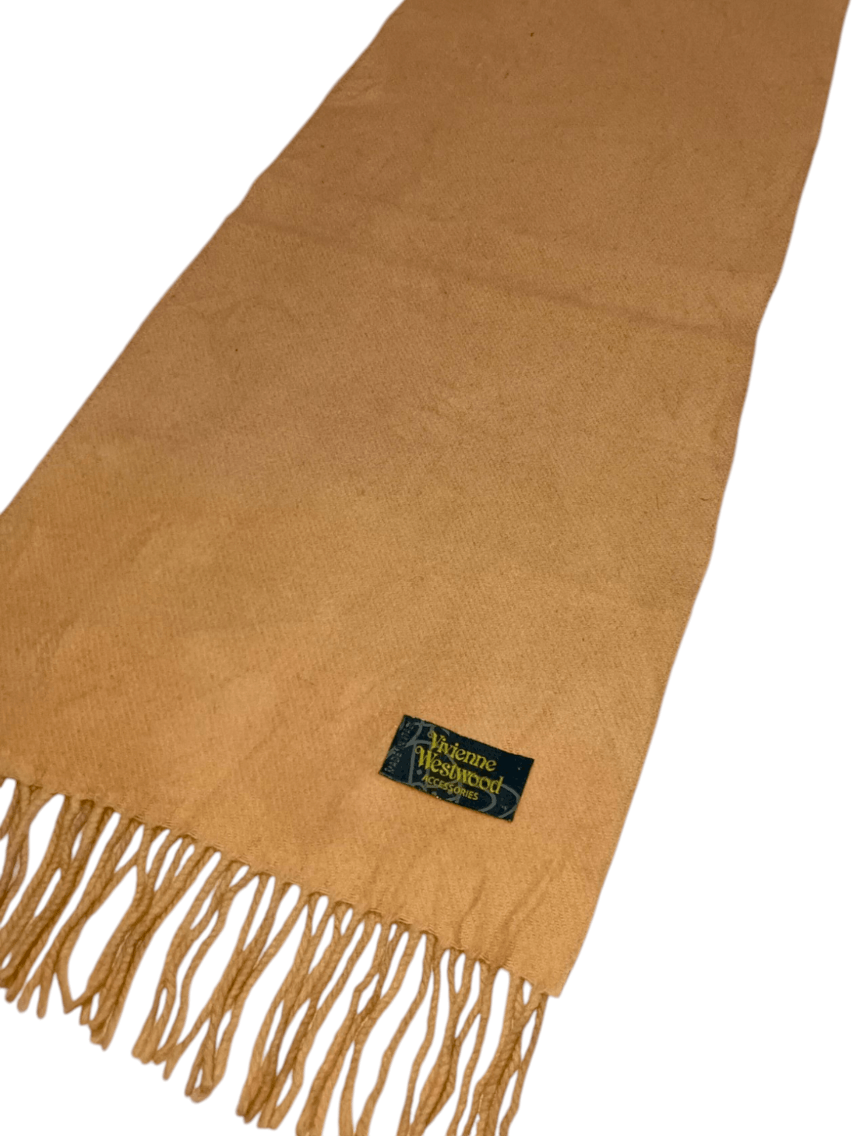 Vivienne Westwood VIVIENNE WESTWOOD VW Lambswool Wool Beige Scarf Muffler Size ONE SIZE - 4 Thumbnail