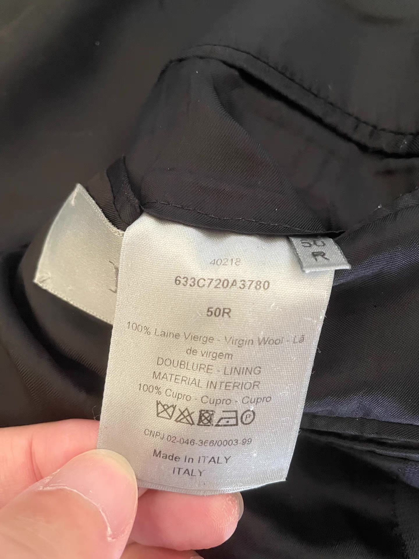 Dior Dior men's wool blazer Q4 Size 50R - 6 Thumbnail