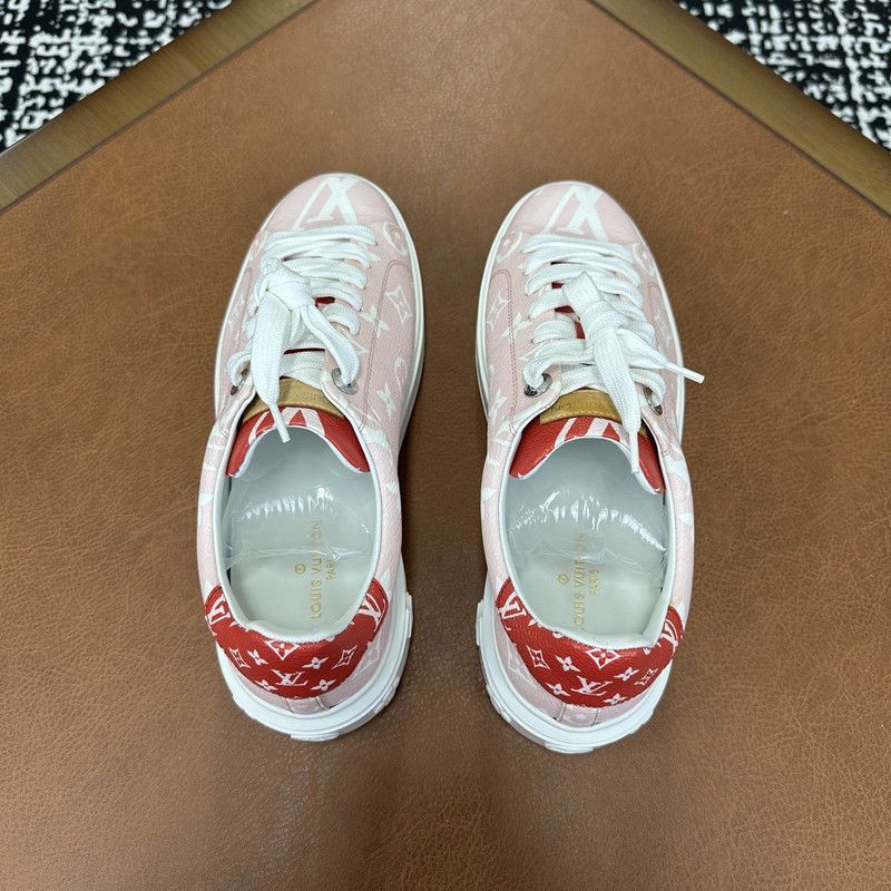 Louis Vuitton Louis Vuitton Pink Leather Fashion Sneakers - Size US 7.5 / EU 40-41 - 7 Thumbnail