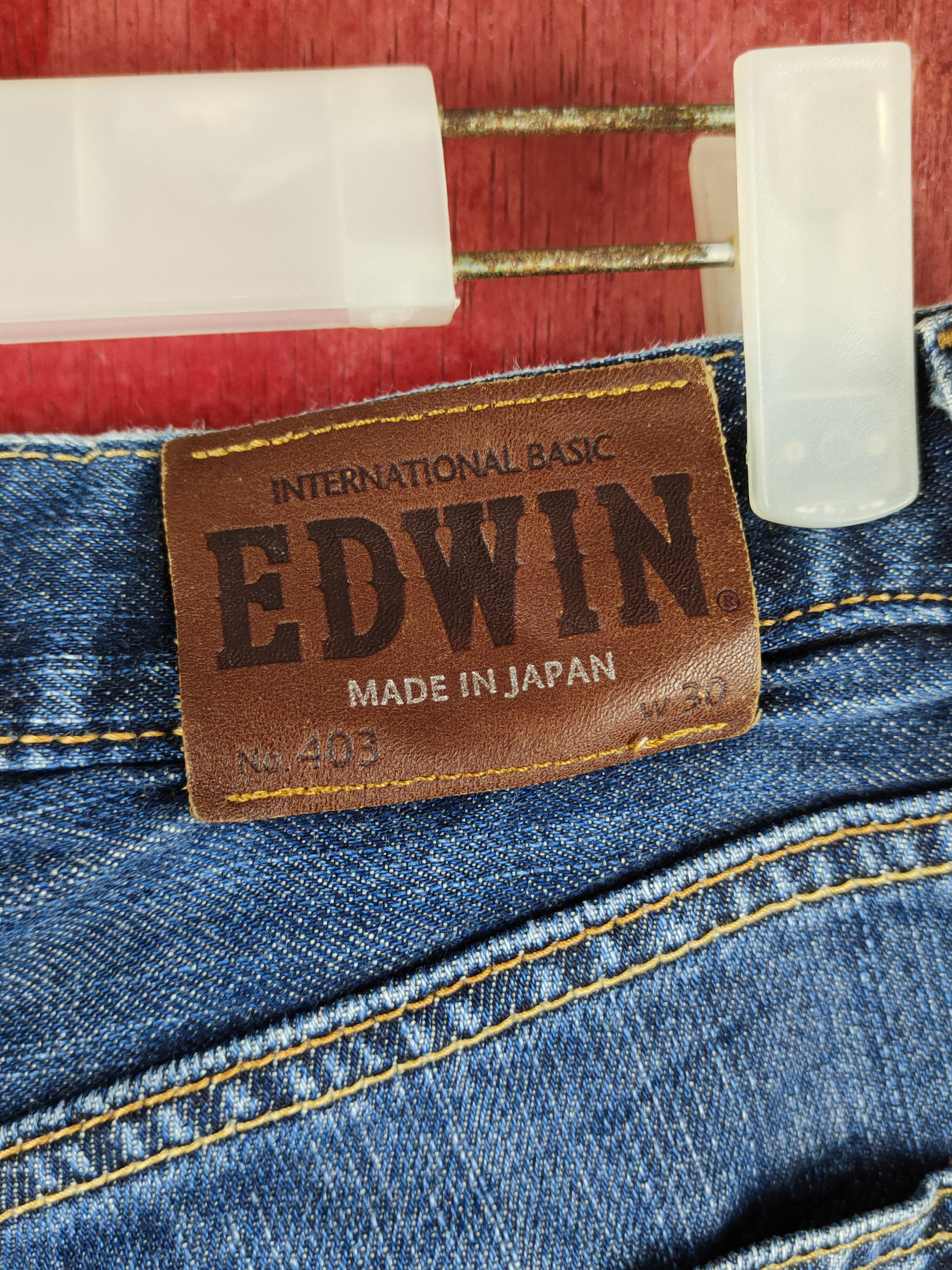 Edwin Edwin Dark Blue Faded Distressed Ripped Jeans #S1632 Size US 31 - 9 Thumbnail