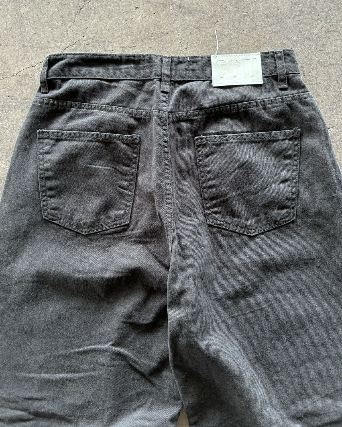 If Six Was Nine × Japanese Brand × Le Grande Bleu (L.G.B.) Ifsixwasnine Lgb Style Distressed Black Baggy Jeans Size US 31 - 5 Thumbnail