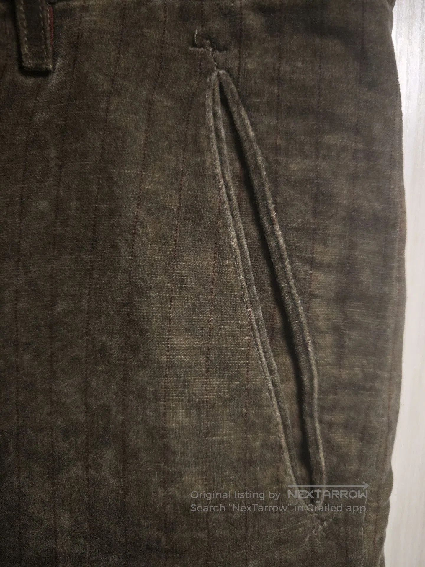Ziggy Chen ziggy chen velvet green trousers size 48. Size US 38 / EU 54 - 2 Thumbnail